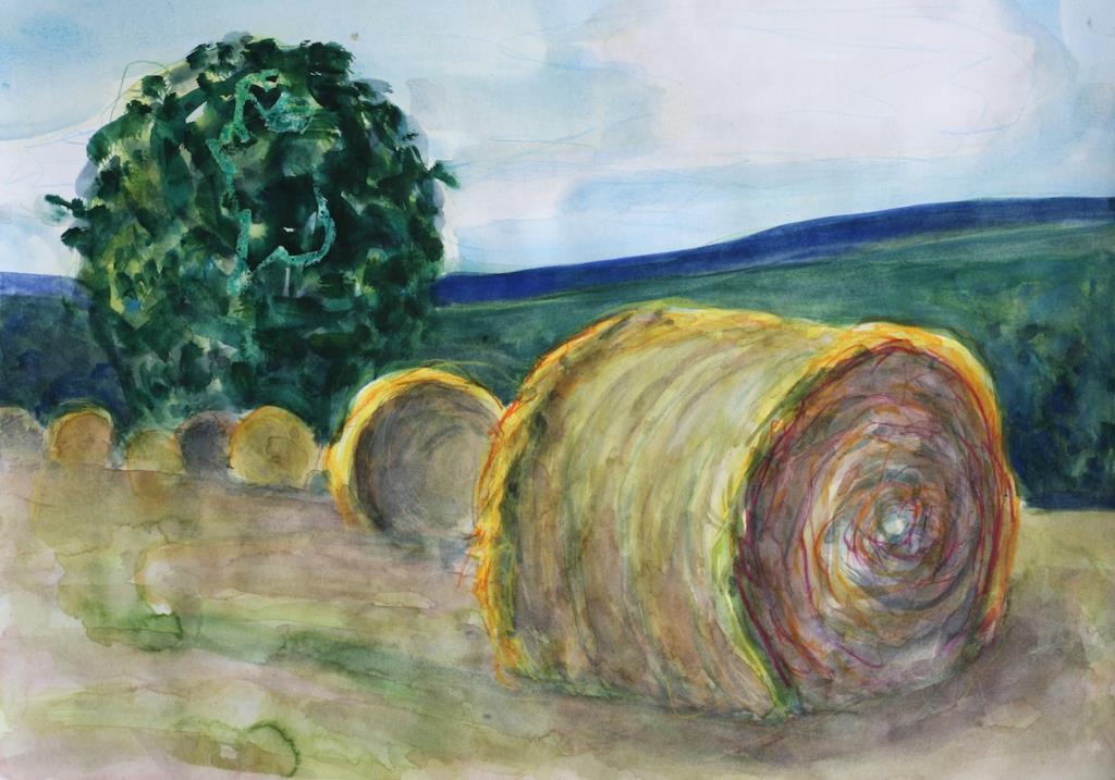 6 - quandl'oeilbascule danslepaysage,2019,watercolorandpastelonpaper,29,5x42cm,n°5 web